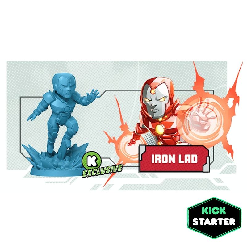 MARVEL UNITED MULTIVERSE IRON LAD KICKSTARTER EXCLUSIVE