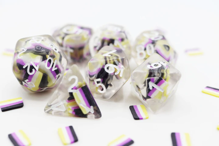 NONBINARY RESIN DICE SET