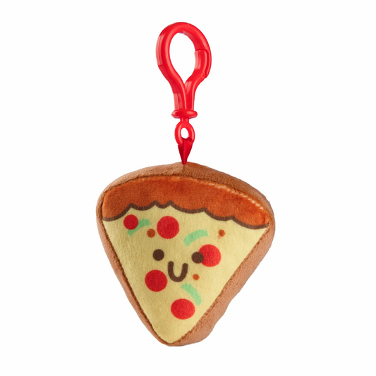 PIZZA PLUSH KEYCHAIN