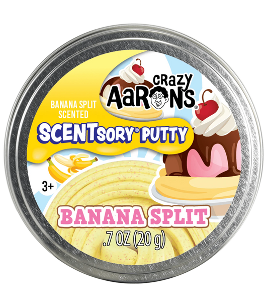 CRAZY AARON'S SCENTSORY PUTTY BANANA SPLIT