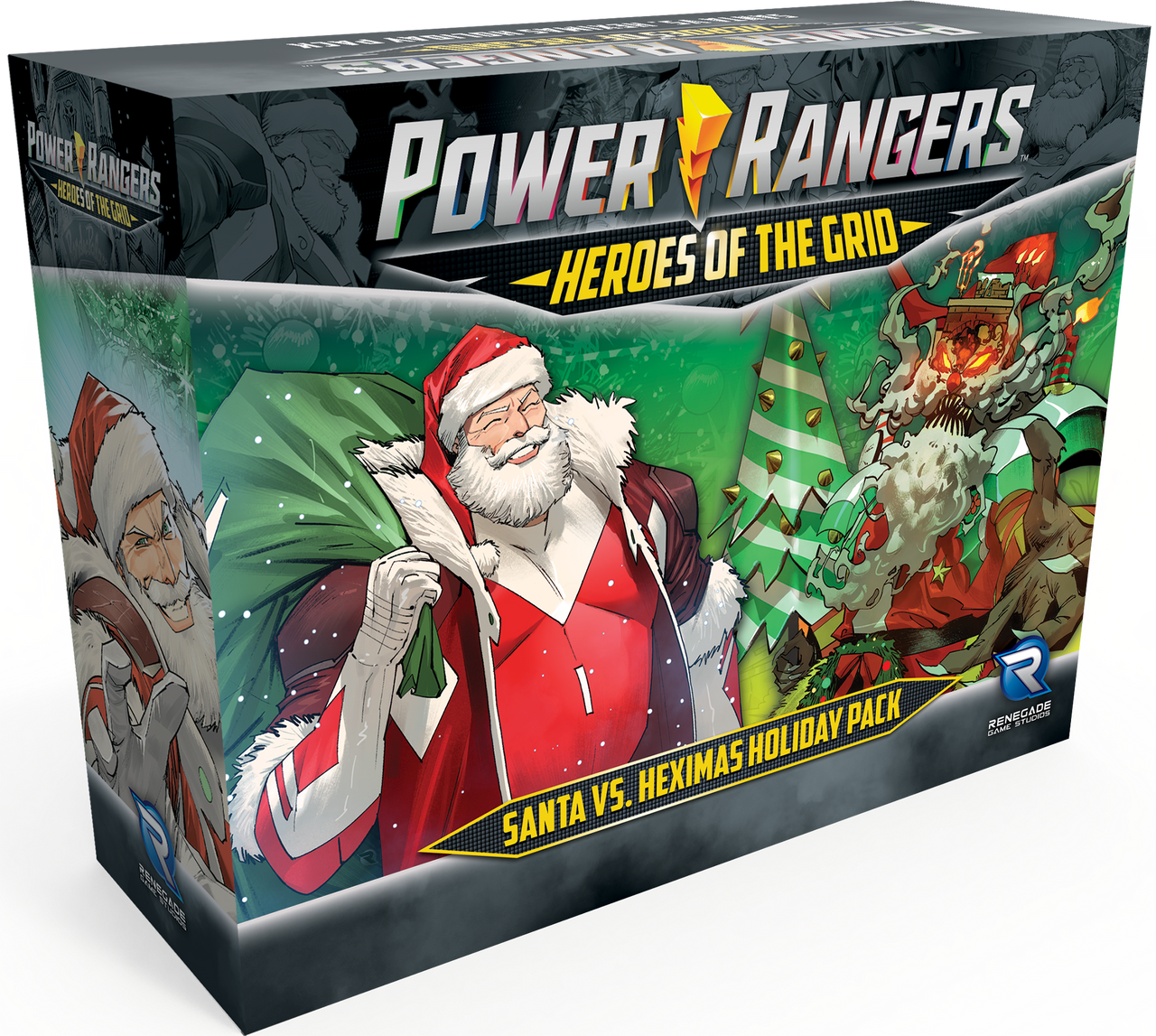 POWER RANGERS HEROES OF THE GRID SANTA VS HEXIMAS