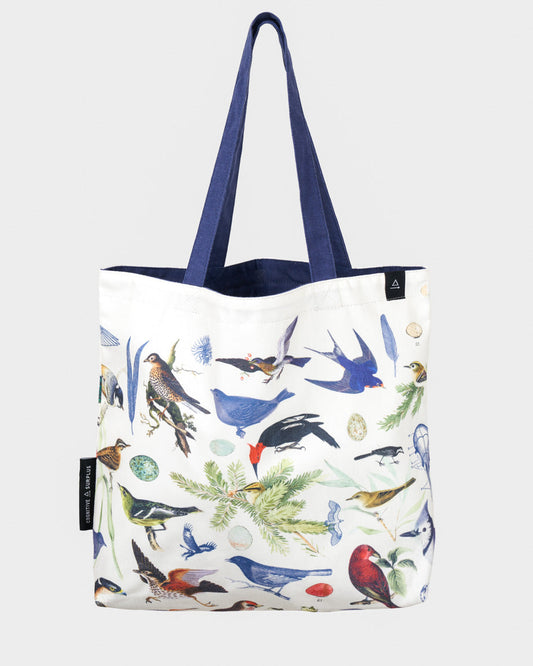 BIRDWATCHING CANVAS TOTE BAG