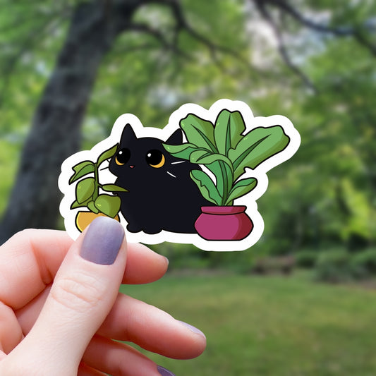 VOID CAT AMONG PLANTS STICKER