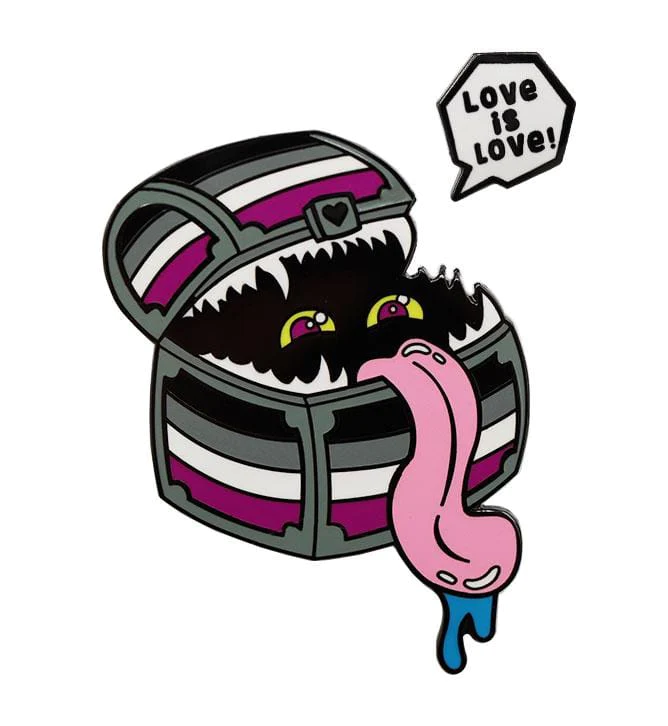 MIMIC PRIDE PIN - ASEXUAL