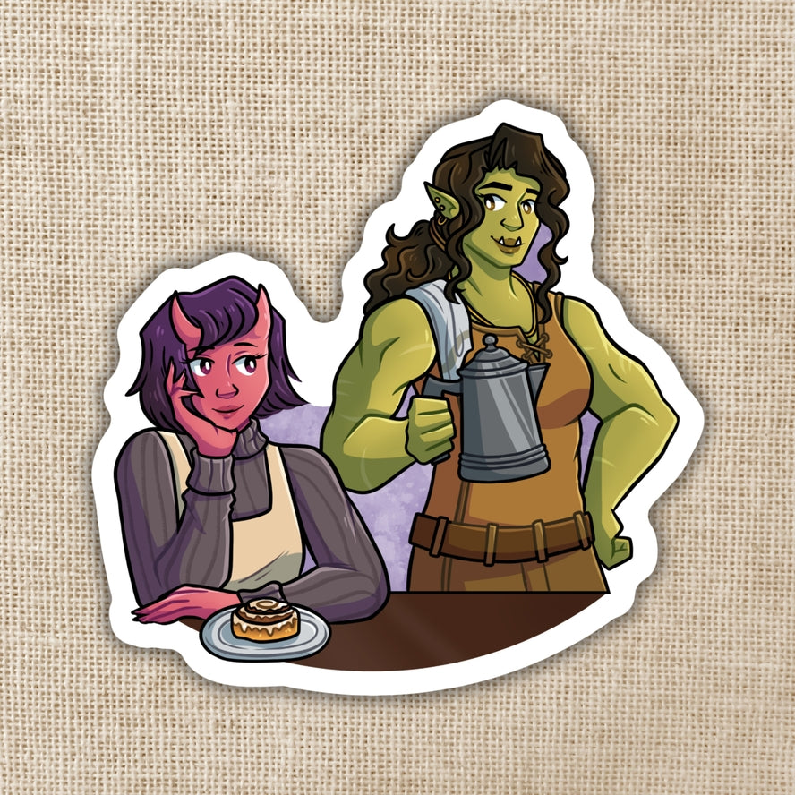 VIV & TANDRI LEGENDS AND LATTES STICKER