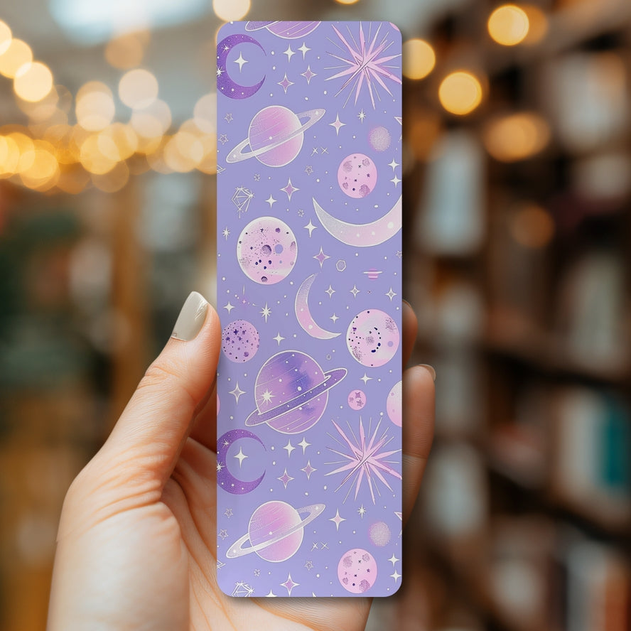 LAVENDAR SPACE BOOKMARK