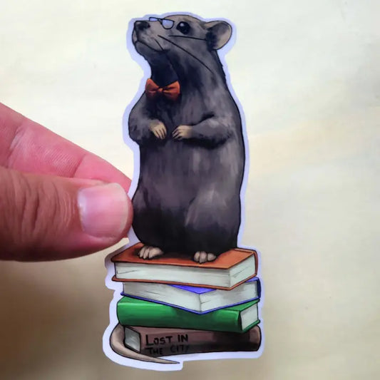 LIBRARIAN RAT STICKER