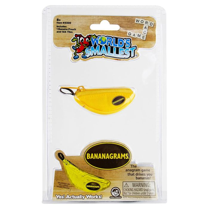 WORLD'S SMALLEST BANANAGRAMS