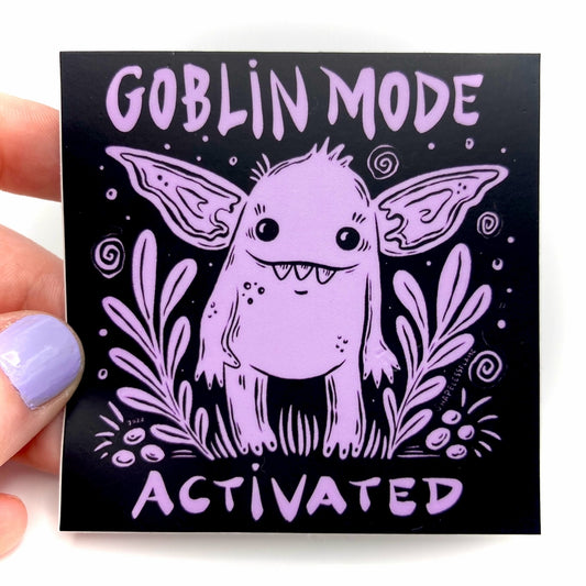 GOBLIN MODE ACTIVATED STICKER