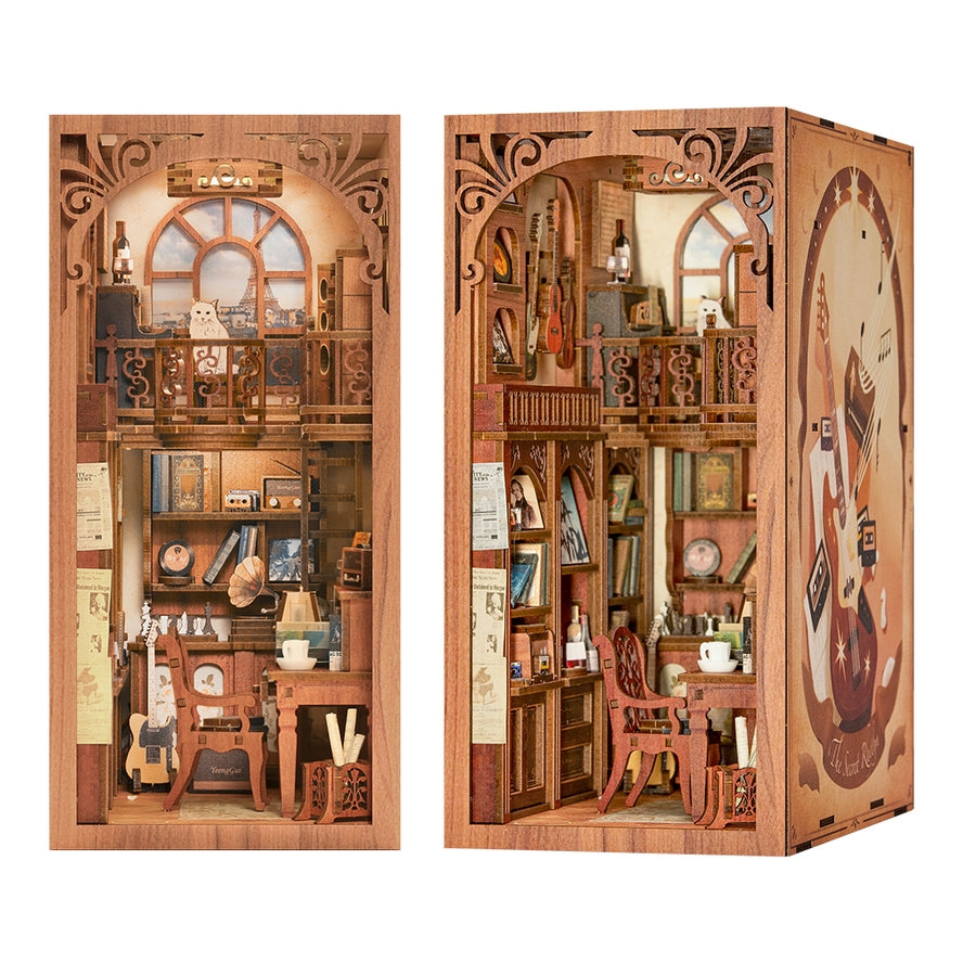 THE SECRET RHYTHM 3-D WOODEN MINIATURE BOOK NOOK KIT