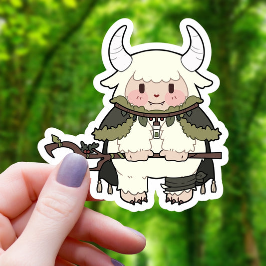 DRUID TTRPG YETI STICKER