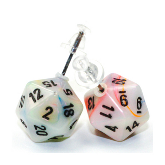 STUD EARRINGS MINI D20 FESTIVE CIRCUS