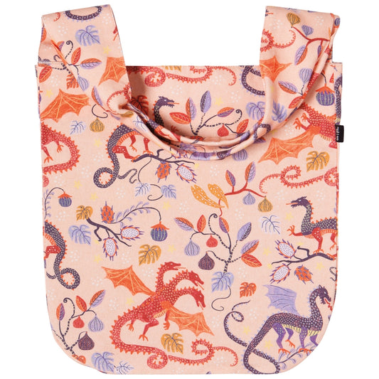 EMBER DRAGONS TO AND FRO CANVAS TOTE BAG BY DANICA STUDIO