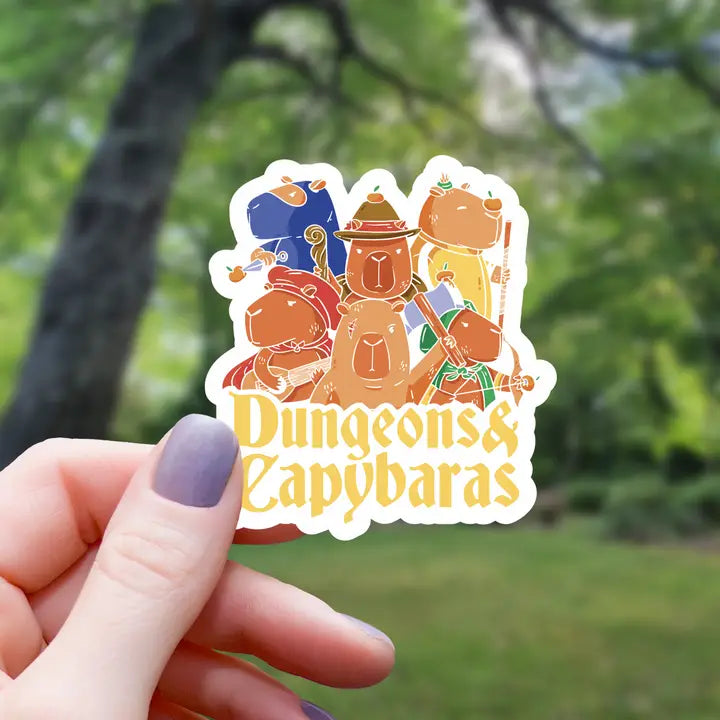 DUNGEONS AND CAPYBARAS STICKER