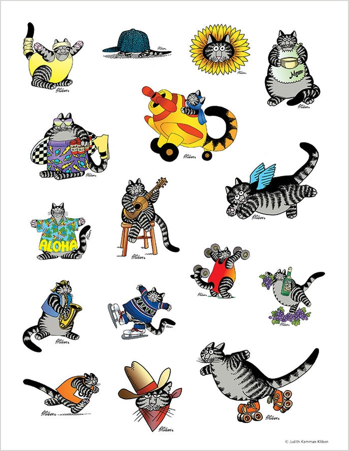 B. KLIBAN CAT STICKER BOOK