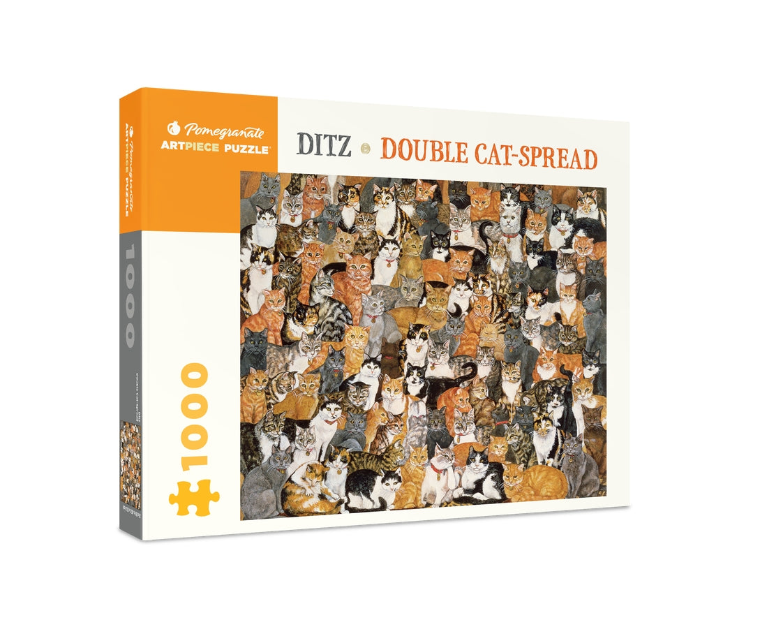 DOUBLE CAT SPREAD 1000PC PUZZLE