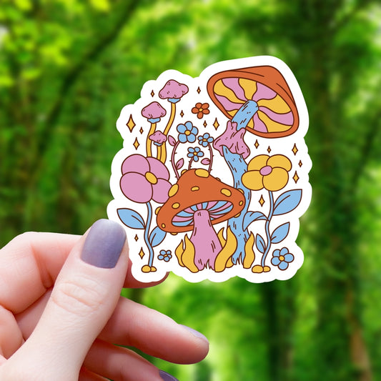 GROOVY MUSHROOM STICKER