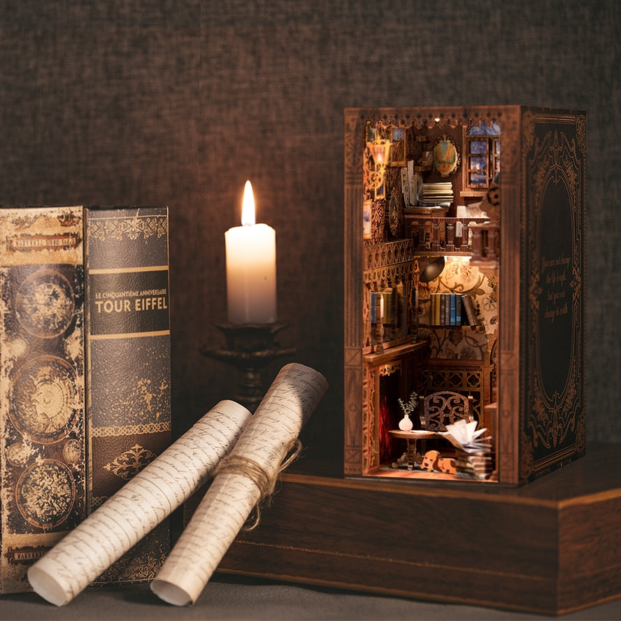 ETERNAL BOOKSTORE 3-D WOODEN MINIATURE BOOK NOOK KIT