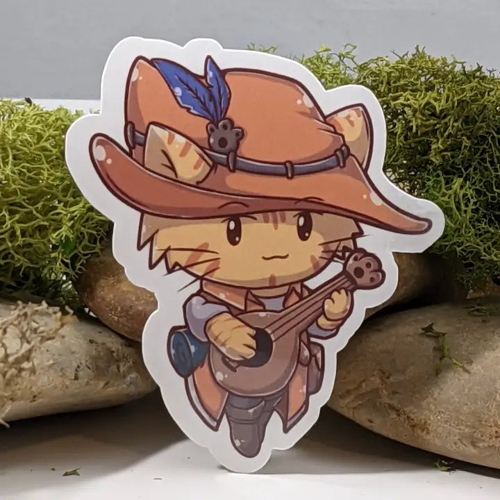 BARD CAT RPG STICKER