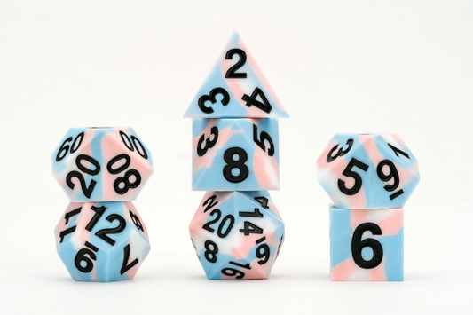 PRIDE SILICONE DICE SET: TRANSGENDER