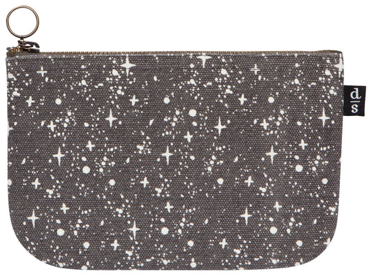 NIGHT SKY CANVAS ZIPPER POUCH