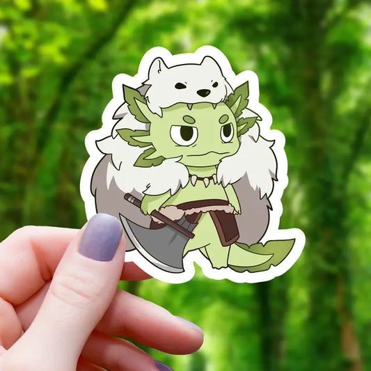 AXOLOTL BARBARIAN CLASS STICKER