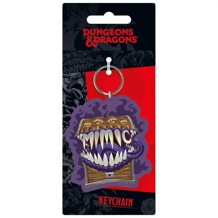 DUNGEONS & DRAGONS MIMIC RUBBER KEYCHAIN