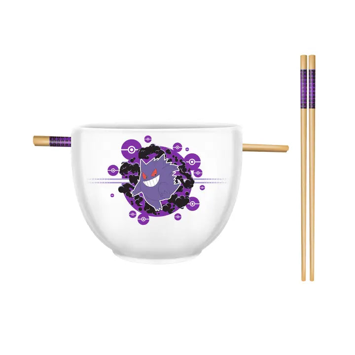 POKEMON GENGAR BOWL AND CHOPSTICKS SET