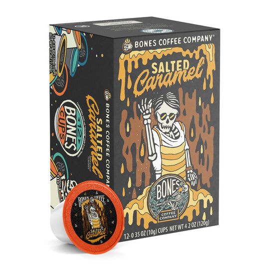 BONES COFFEE SALTED CARAMEL K-CUPS