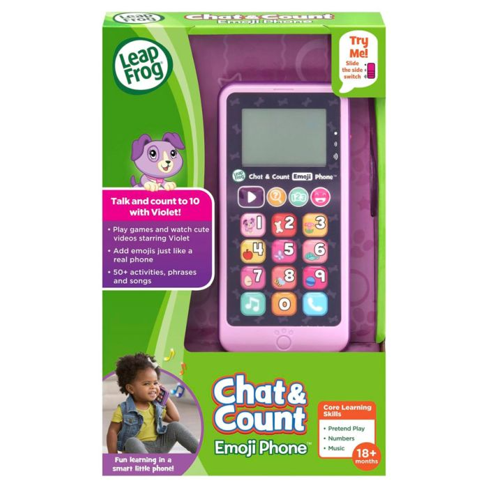 LEAPFROG CHAT & COUNT EMOJI PHONE – Games and Stuff