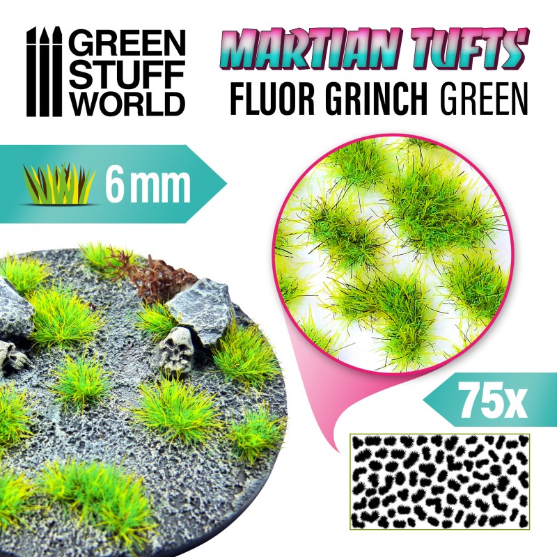 FLUOR GRINCH GREEN TUFTS