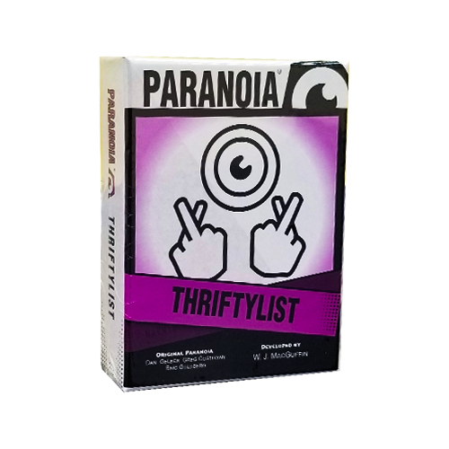 PARANOIA RPG THRIFTYLIST