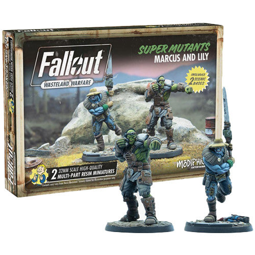 FALLOUT WASTELAND WARFARE MUTANT MARCUS & LILY